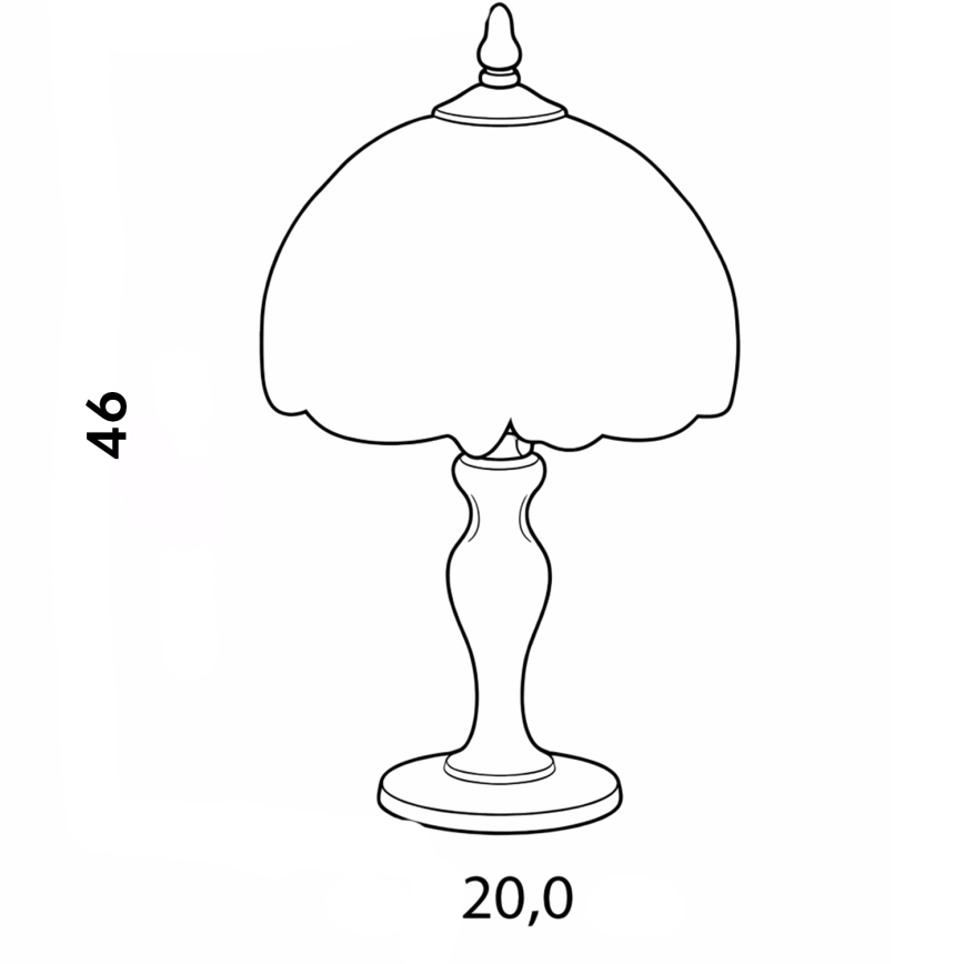 Brilagi - Tiffany-Tischlampe SUNFLOWER 1xE27/60W/230V