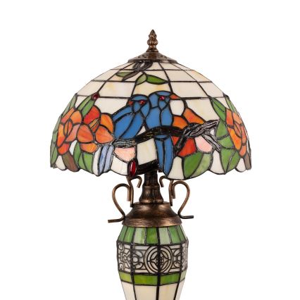 Brilagi - Tiffany-Tischleuchte JUNGLE 1xE27/60W/230V + 1xE14/40W