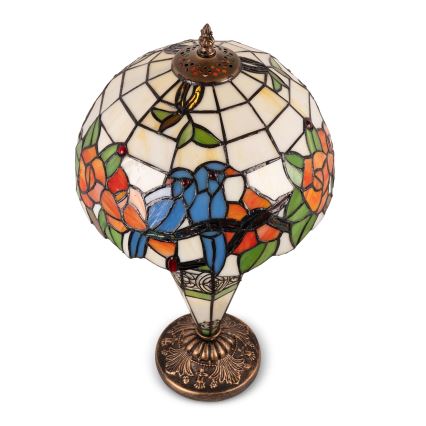 Brilagi - Tiffany-Tischleuchte JUNGLE 1xE27/60W/230V + 1xE14/40W