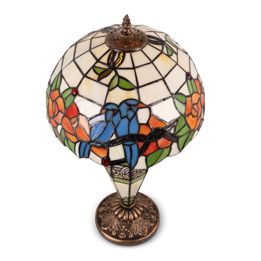 Brilagi - Tiffany-Tischleuchte JUNGLE 1xE27/60W/230V + 1xE14/40W