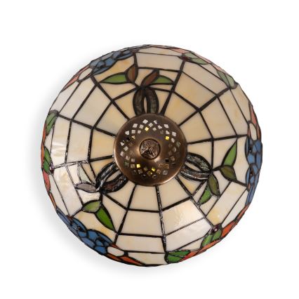 Brilagi - Tiffany-Tischleuchte JUNGLE 1xE27/60W/230V + 1xE14/40W