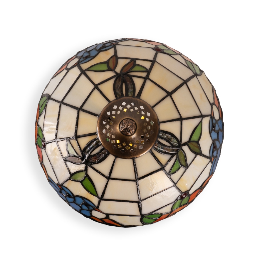 Brilagi - Tiffany-Tischleuchte JUNGLE 1xE27/60W/230V + 1xE14/40W