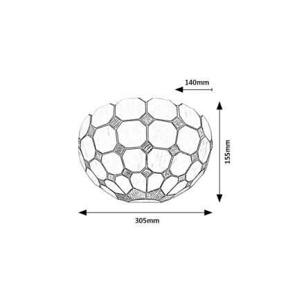 Brilagi - Tiffany-Wandleuchte DORAN 1xE14/40W/230V