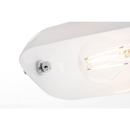 Brilagi - Tischlampe BANK OFFICE 1xE27/60W/230V glänzender Chrom/Weiß