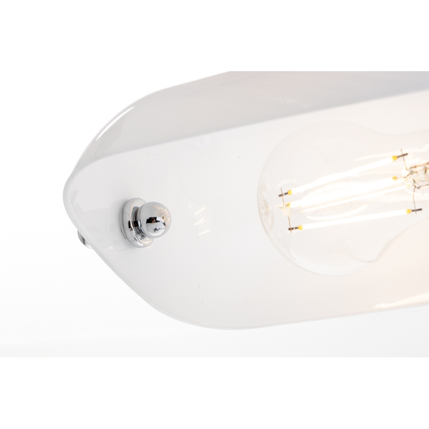 Brilagi - Tischlampe BANK OFFICE 1xE27/60W/230V glänzender Chrom/Weiß