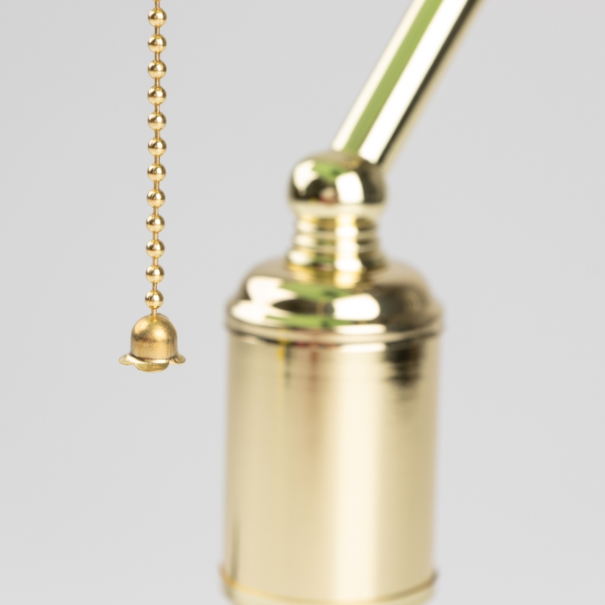 Brilagi - Tischlampe BANK OFFICE 1xE27/60W/230V goldfarben/grün