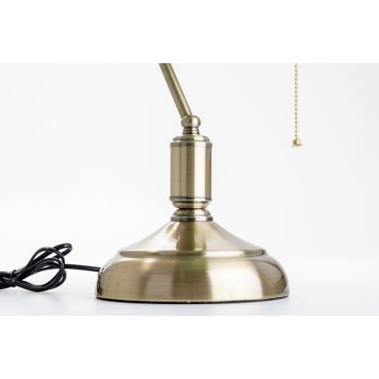 Brilagi - Tischlampe BANK OFFICE 1xE27/60W/230V Messing/Orange