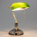 Brilagi - Tischlampe BANK OFFICE 1xE27/60W/230V schwarz/gold/grün