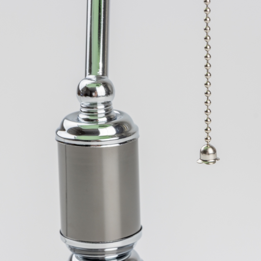 Brilagi - Tischlampe BANK OFFICE 1xE27/60W/230V schwarz/silber/grün