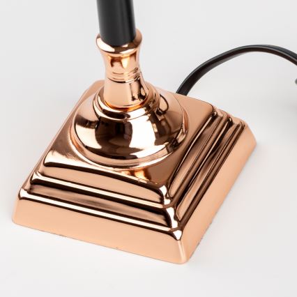 Brilagi - Tischlampe CERIA 1xE14/40W/230V schwarz/kupfer/weiß