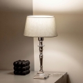 BRILAGI - Tischlampe CERIA 1xE27/60W/230V Ø 25 cm silber/grau
