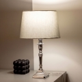BRILAGI - Tischlampe CERIA 1xE27/60W/230V Ø 30 cm silber/grau