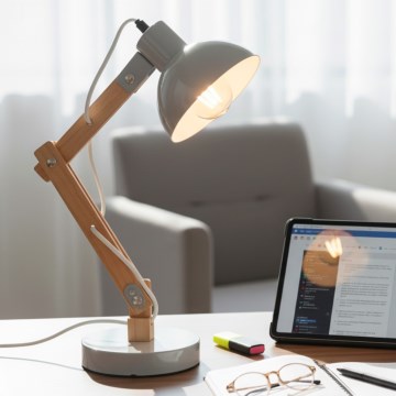 Brilagi - Tischlampe FOCUS 1xE27/40W/230V grau