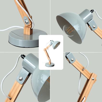 Brilagi - Tischlampe FOCUS 1xE27/40W/230V grau