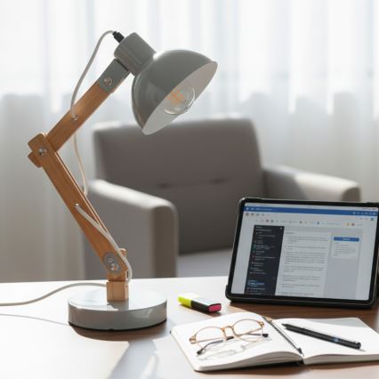 Brilagi - Tischlampe FOCUS 1xE27/40W/230V grau