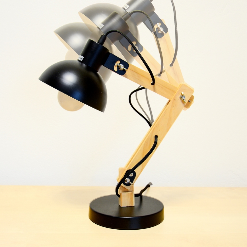 Brilagi - Tischlampe FOCUS 1xE27/40W/230V schwarz