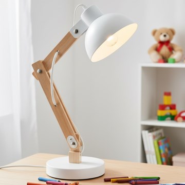 Brilagi - Tischlampe FOCUS 1xE27/40W/230V weiß