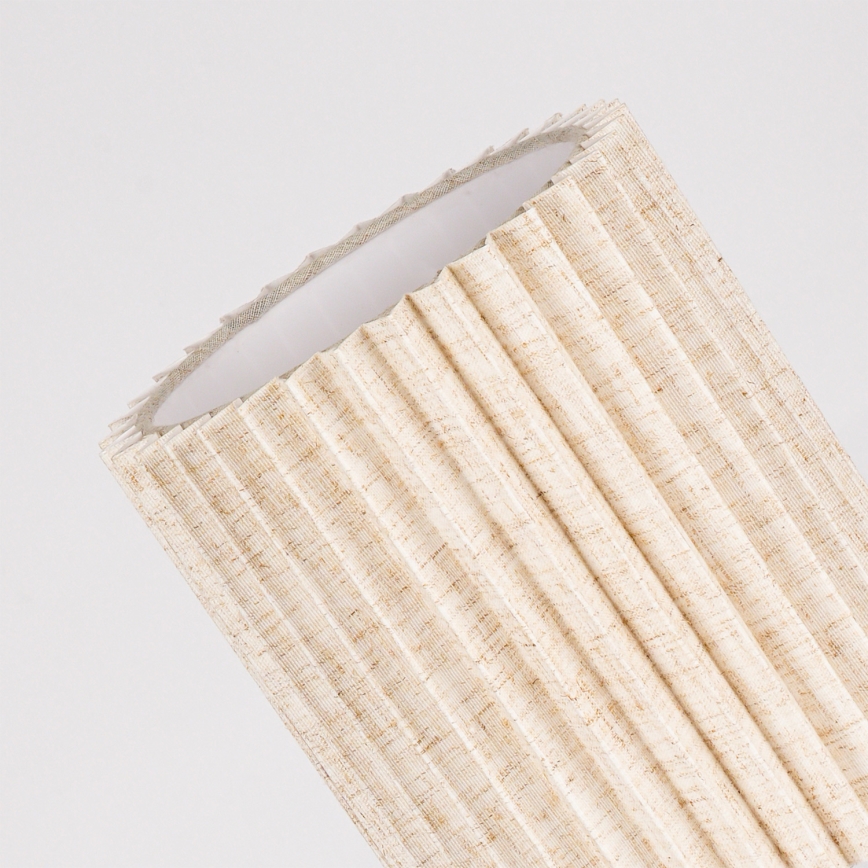 Brilagi - Tischlampe NORDIC WAVE 1xE27/15W/230V Leinen/Schwarz