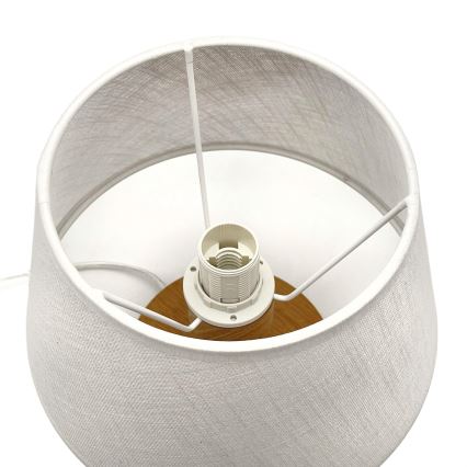 Brilagi - Tischleuchte ANTHONY 1xE27/60W/230V Eiche/weiß