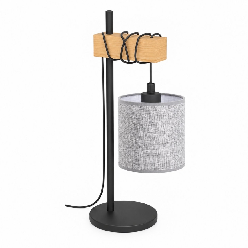 BRILAGI - Tischleuchte NUBILA 1xE27/40W/230V braun/schwarz/grau