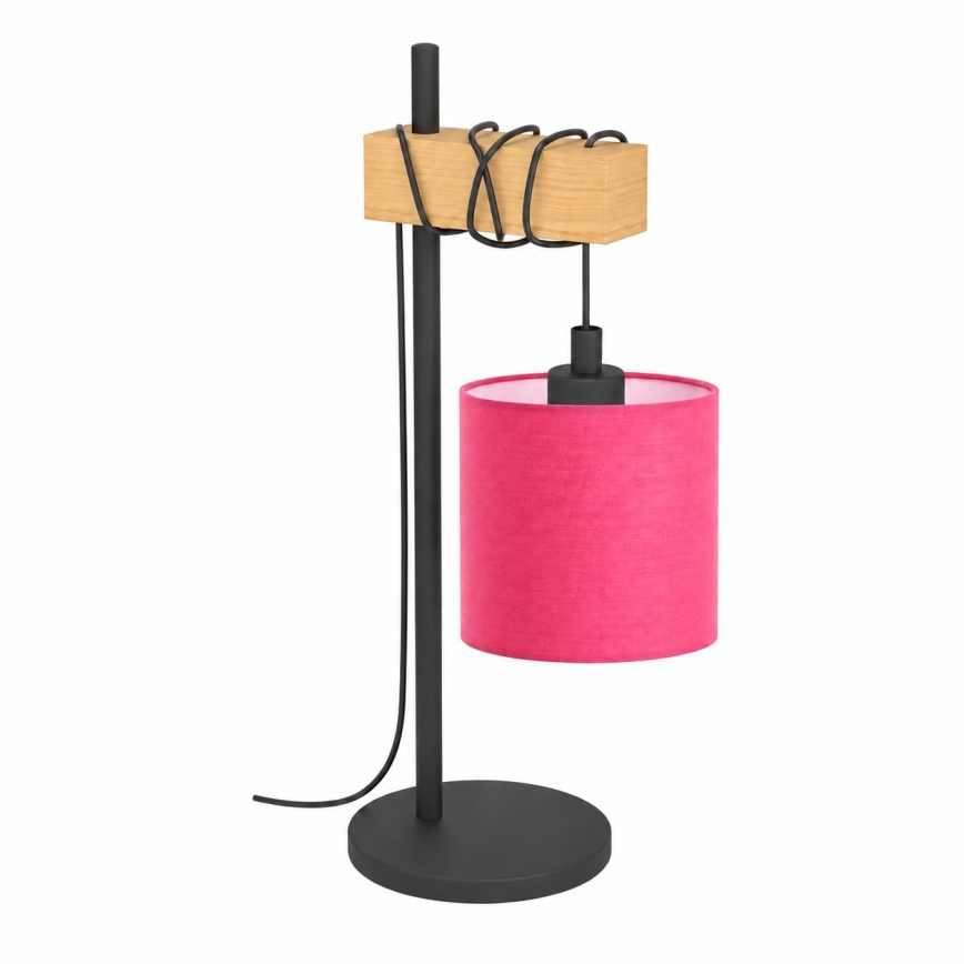 BRILAGI - Tischleuchte NUBILA 1xE27/40W/230V braun/schwarz/rosa