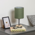 Brilagi - Tischleuchte NUBILA WOOD 1xE27/25W/230V Eiche/grün