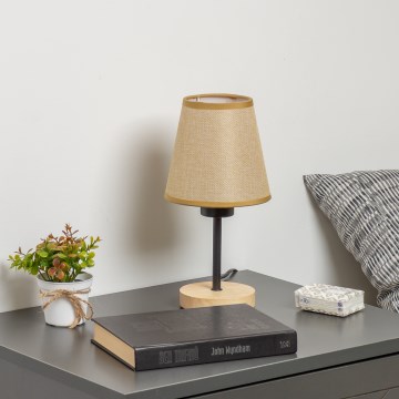 Brilagi - Tischleuchte NUBILA WOOD 1xE27/25W/230V Eiche/hellbraun
