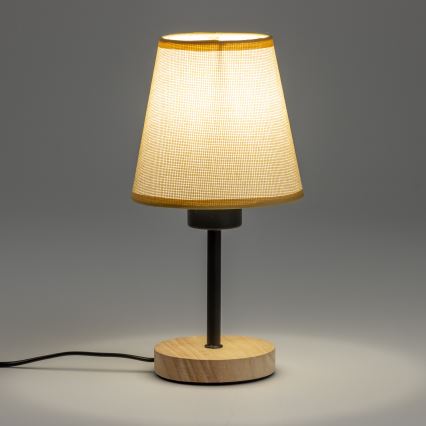 Brilagi - Tischleuchte NUBILA WOOD 1xE27/25W/230V Eiche/hellbraun