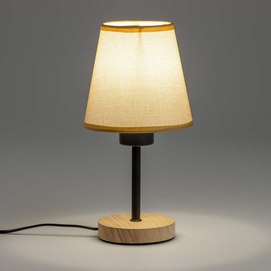 Brilagi - Tischleuchte NUBILA WOOD 1xE27/25W/230V Eiche/hellbraun