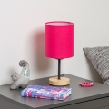 Brilagi - Tischleuchte NUBILA WOOD 1xE27/25W/230V Eiche/pink