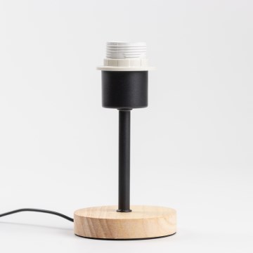 Brilagi - Tischleuchte NUBILA WOOD 1xE27/25W/230V Eiche/schwarz