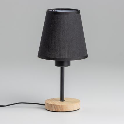 Brilagi - Tischleuchte NUBILA WOOD 1xE27/25W/230V Eiche/schwarz