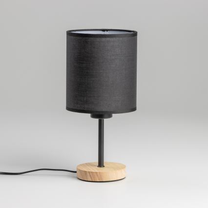 Brilagi - Tischleuchte NUBILA WOOD 1xE27/25W/230V Eiche/schwarz