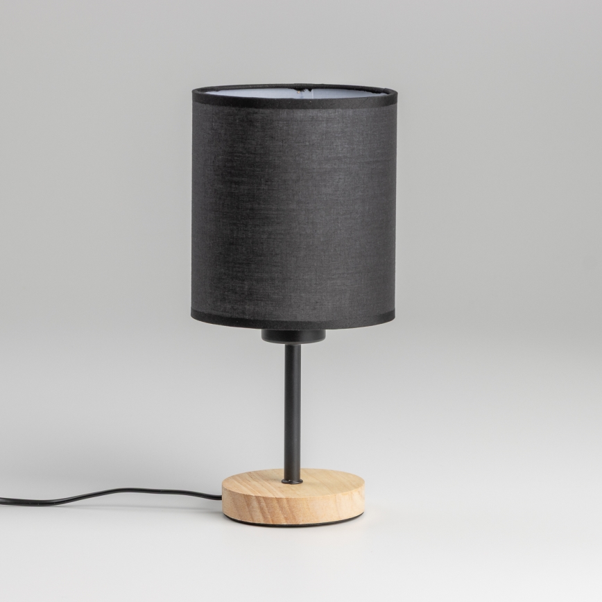 Brilagi - Tischleuchte NUBILA WOOD 1xE27/25W/230V Eiche/schwarz