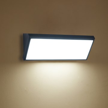 Brilagi - TRIANGLE LED-Außenwandleuchte, 42 W, 230 V, 3000/4000/6500 K, 45 cm, schwarz, IP65