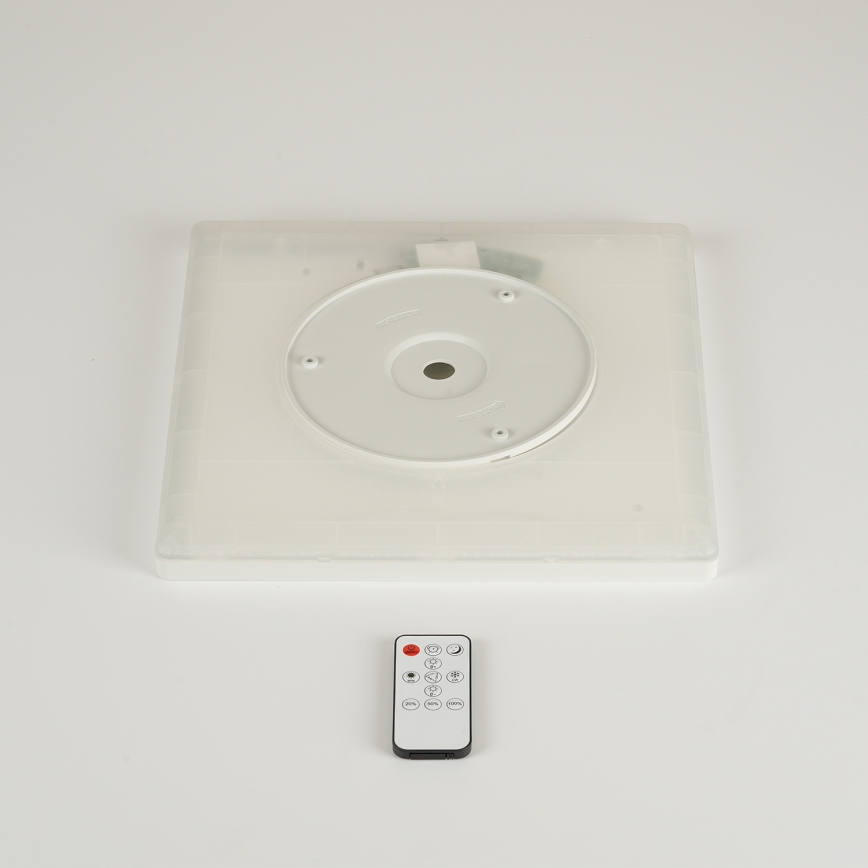 Brilagi - LED-dimmbare Deckenleuchte ULTRA SLIM LED/18W/230V 2700–6500K 30x30 cm Weiß + Fernbedienung