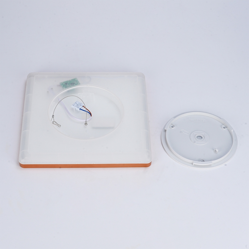 Brilagi - LED-Deckenleuchte für Badezimmer ULTRA SLIM LED/18W/230V 30x30 cm Roségold IP54