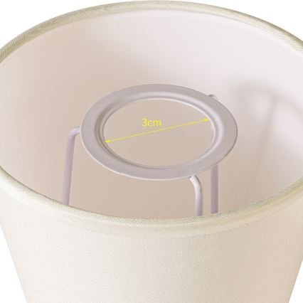 Brilagi - Universal-Lampenschirm NUBILA E27 13x9 cm cremefarben