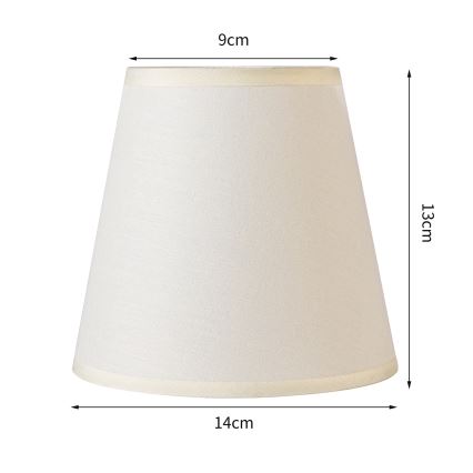 Brilagi - Universal-Lampenschirm NUBILA E27 13x9 cm cremefarben