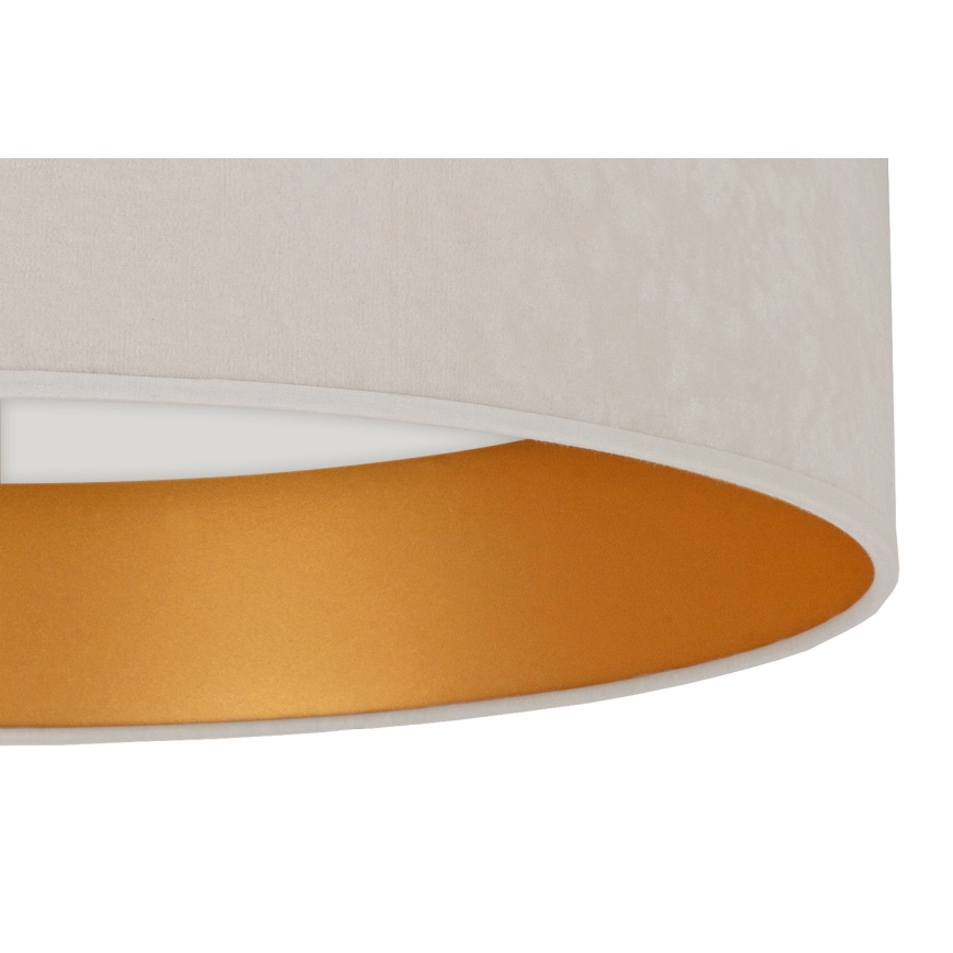 BRILAGI - Universeller Ersatz-Lampenschirm VELVET, Ø 30 cm, Creme/Gold