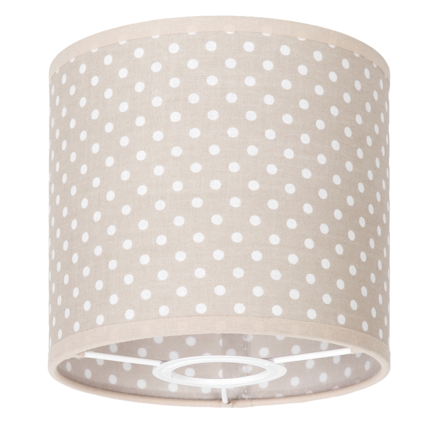 BRILAGI - Universeller Lampenschirm BOBO E27 Ø 15 cm beige/mit Punkten