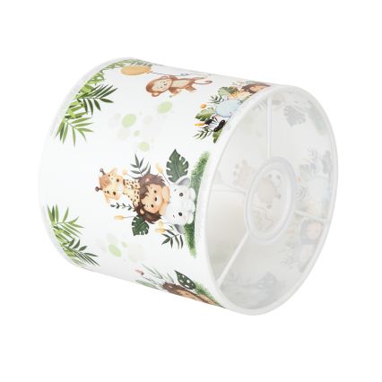 BRILAGI - Universeller Lampenschirm BOBO E27 Ø 15 cm weiß/grün/Dschungel