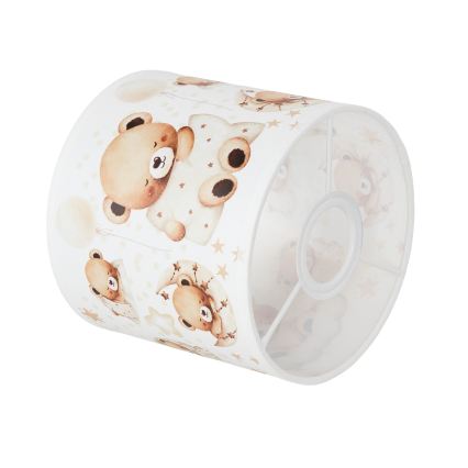 BRILAGI - Universeller Lampenschirm BOBO E27 Ø 15 cm weiß/Teddybären