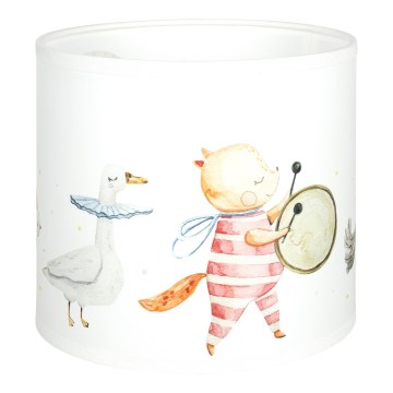 BRILAGI - Universeller Lampenschirm BOBO E27 Ø 15 cm weiß/Tiermotive