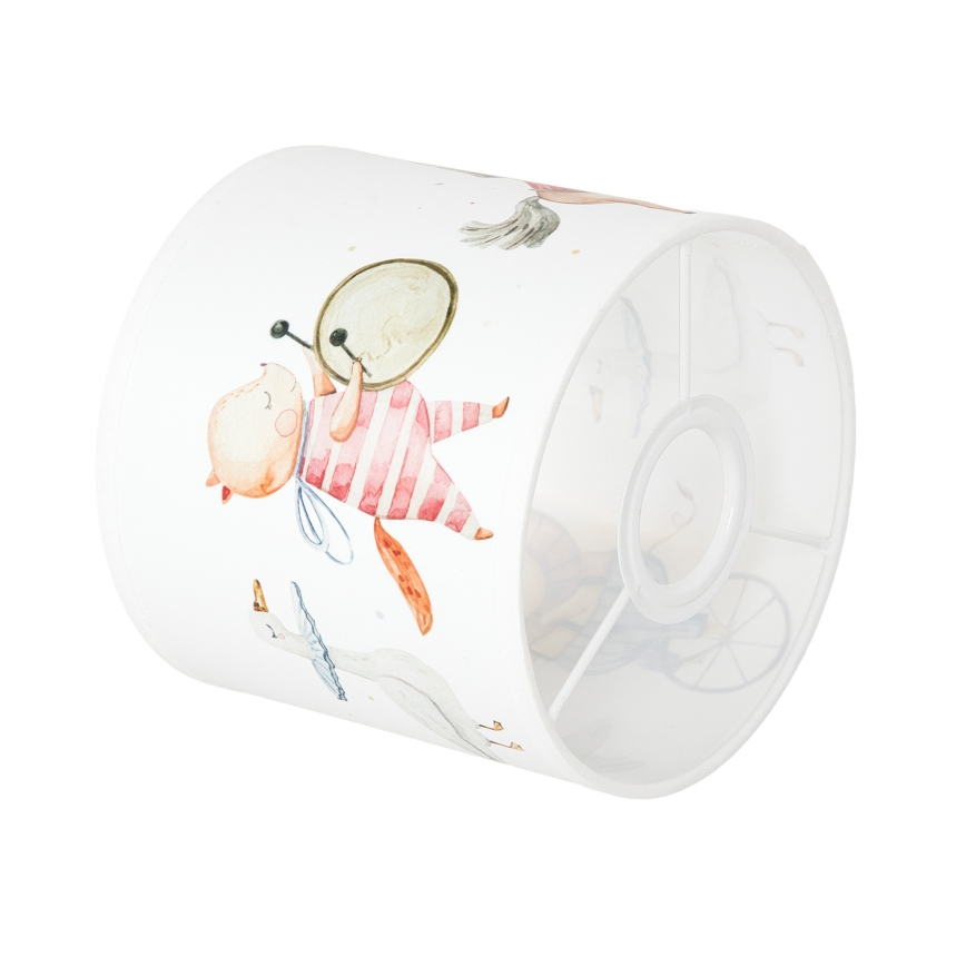 BRILAGI - Universeller Lampenschirm BOBO E27 Ø 15 cm weiß/Tiermotive