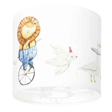 BRILAGI - Universeller Lampenschirm BOBO E27 Ø 15 cm weiß/Tiermotive
