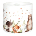 BRILAGI - Universeller Lampenschirm BOBO E27 Ø 15 cm, weiß/Tiermotive