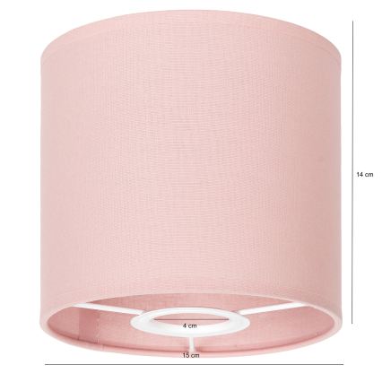 BRILAGI - Universeller Lampenschirm BOBO für E27, Ø 15 cm, rosa