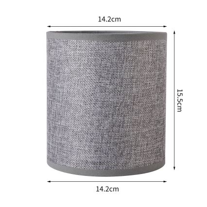 Brilagi - Universeller Lampenschirm NUBILA E27 15,5x14 cm grau