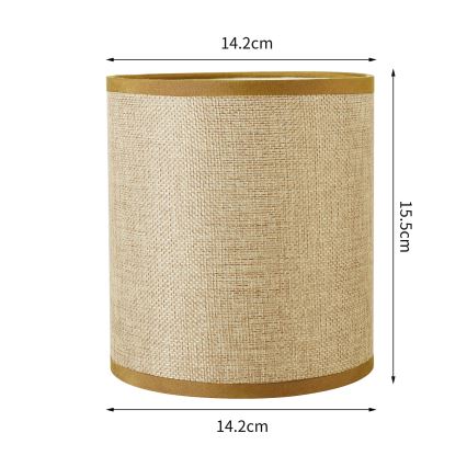 Brilagi - Universeller Lampenschirm NUBILA E27 15,5x14 cm hellbraun